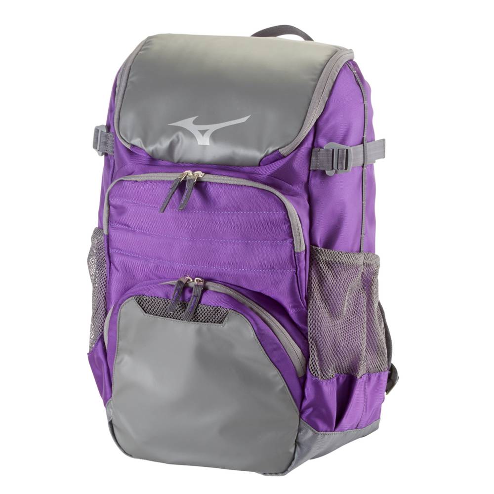 Mens Mizuno Organizer OG5 Baseball Backpack Purple/Black Philippines (XDSRTY906)